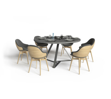 Стільниця з бетону кругла